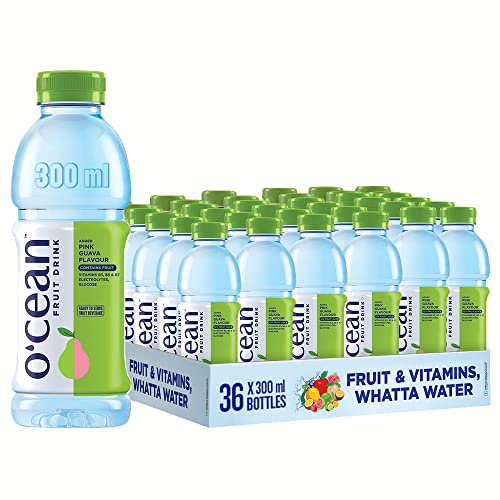 Ocean Fruit Water - Pink Guava 300ML enriched with vitamins & glucose| Pack of 36