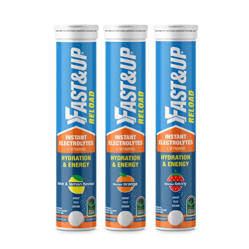 Fast&Up Reload electrolyte energy and hydration - sports drink - 20 effervescent tablets - Multi flavour