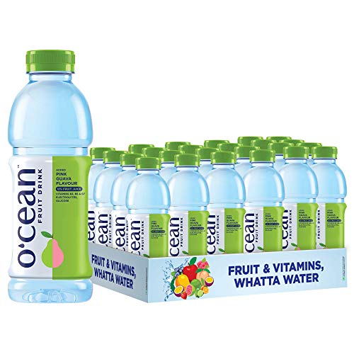 Ocean Fruit Water Pink Guava flavor enriched with vitamins, electrolyte & glucose| 500ml | Pack of 24