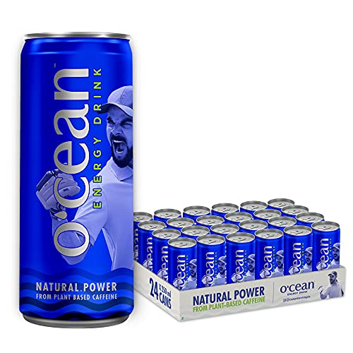 O'CEAN Energy Drink enriched with natural caffeine, glucose & vitamins| 250ml | Pack of 24 - Virat Edition Energy Drink
